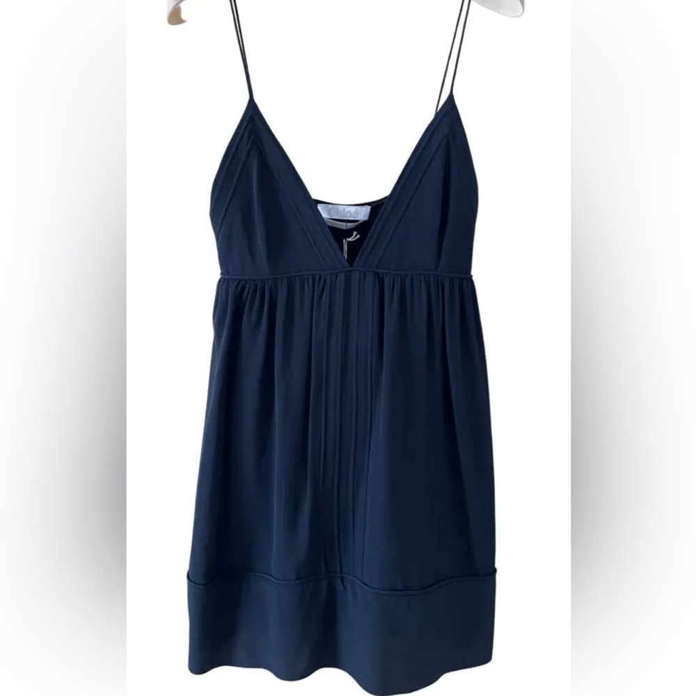 Chloé Silk Crepe De Chine
Camisole Navy